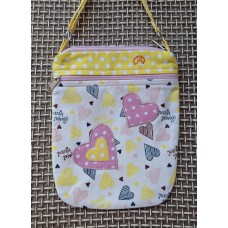 Малка Чантичка "Сърца" жълто